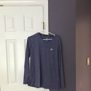 Purple Addidas Climalite Longsleeve